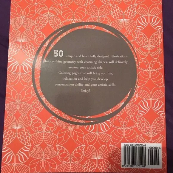 Art of Coloring: Adult Coloring Book, 50 Coloring Pages, by Anna & Djape - Picture 2 of 2